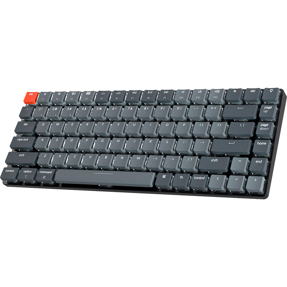 Бездротова клавіатура Keychron K3 Low Profile Hot-Swap Optical Brown White LED USB Bluetooth Black (K3D3_Keychron) Підключення бездротове