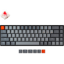 Клавиатура Keychron K6 Hot-Swap Gateron Red RGB USB Bluetooth Black (K6V1_Keychron)