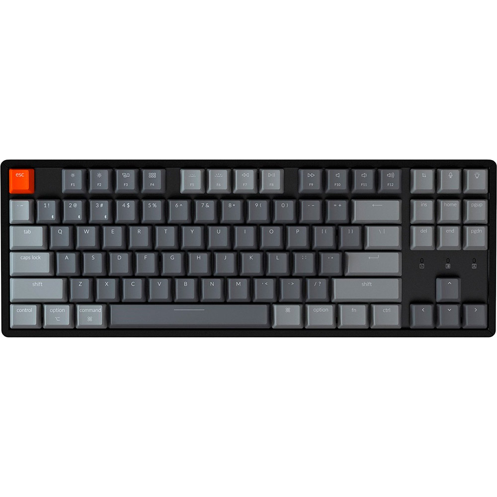 

Клавиатура Keychron K8 Aluminum Frame Gateron Blue RGB USB Bluetooth Black (K8C2_Keychron), K8 87 Key Aluminum Frame Gateron RGB Blue