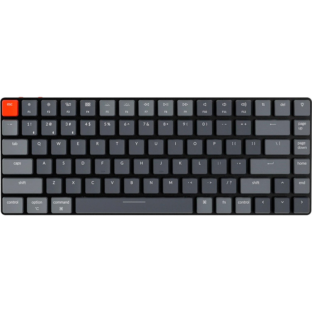 

Клавиатура Keychron K3 Low Profile Gateron Red White LED USB Bluetooth Black (K3A1_Keychron), K3 84 Key Low Profile Gateron White LED Red