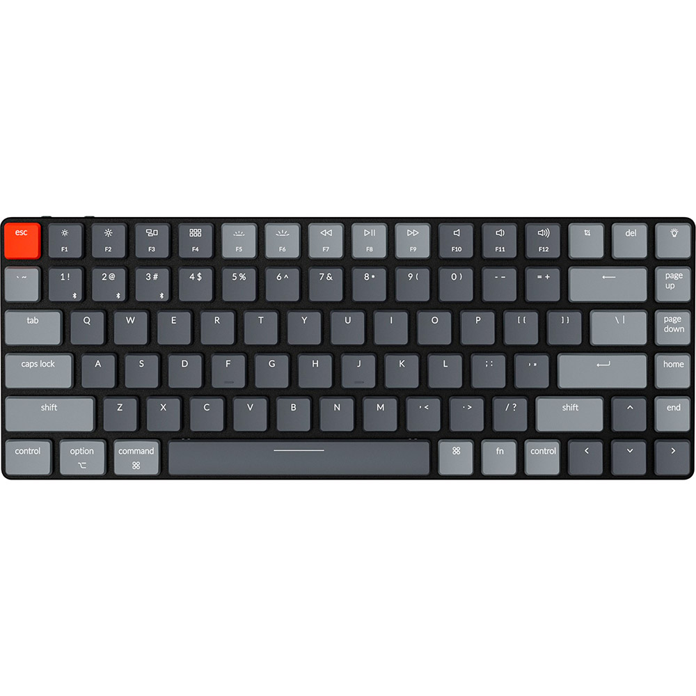 

Клавиатура Keychron K3 Low Profile Hot-Swap Optical Brown RGB USB Bluetooth Black (K3E3_Keychron), K3 84 Key Low Profile Hot-Swap Optical RGB Brown