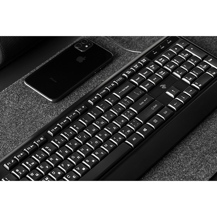 Внешний вид Клавиатура 2E KS130 USB Black (2E-KS130UB)