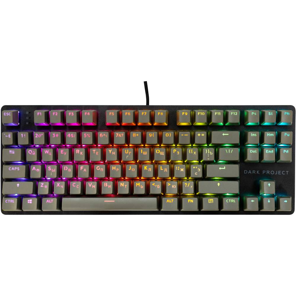 

Клавиатура DARK PROJECT One KD87A ABS Gateron Mechanical Red Black (DPO-KD-87A-000300-GRD), One KD87A ABS Gateron Mechanical Red