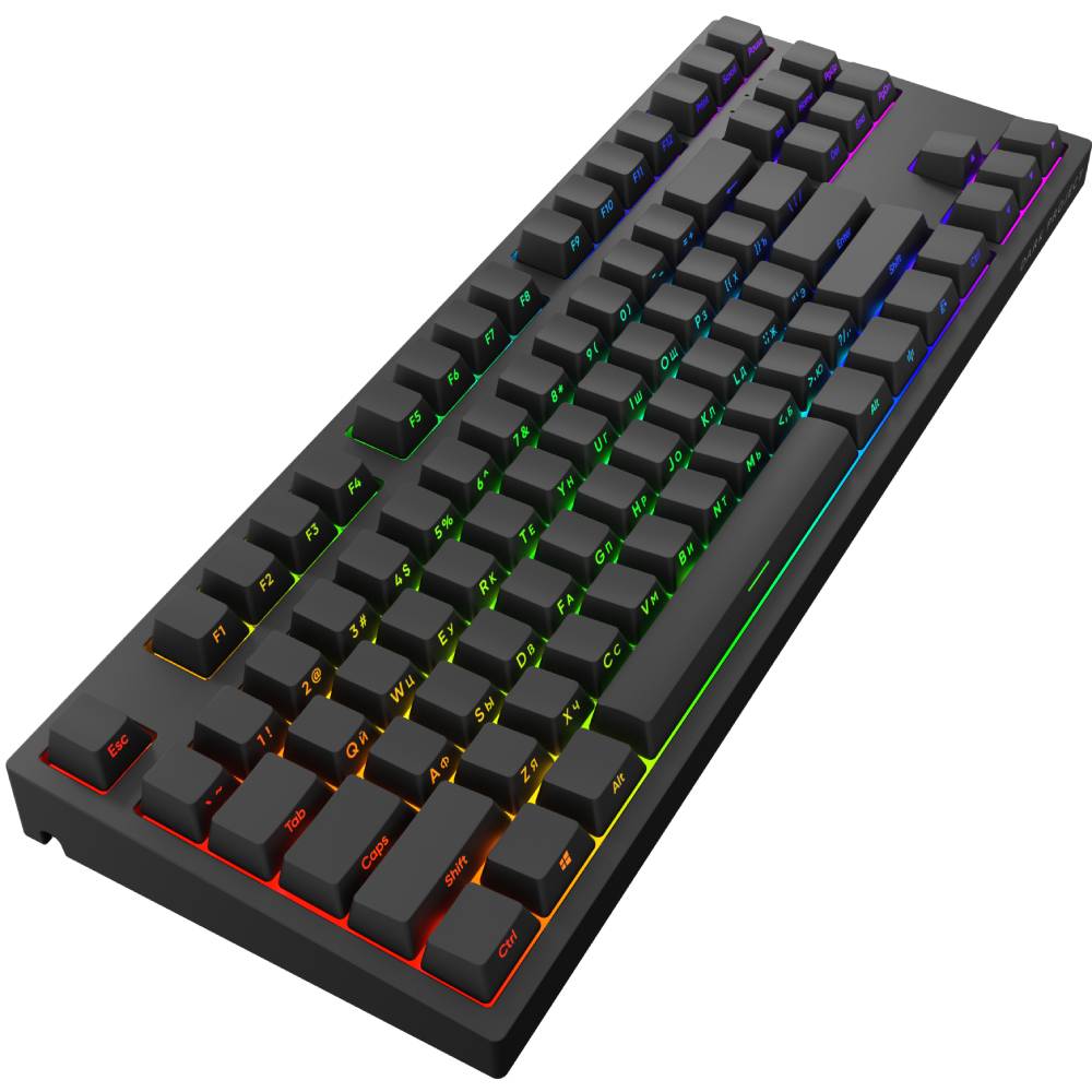 Клавиатура DARK PROJECT Pro KD87A ABS Gateron Optical 2.0 Red Black (DP-KD-87A-000210-GRD) Конструкция оптико-механическая