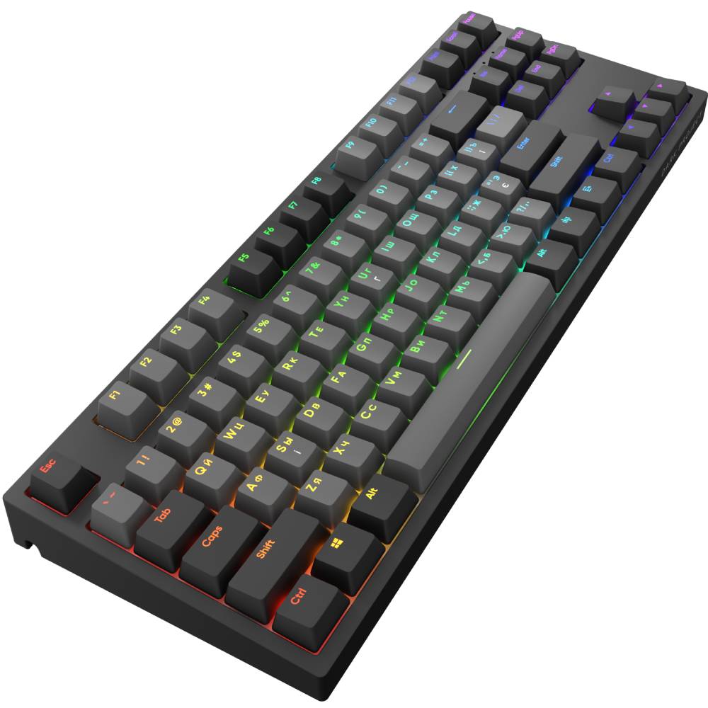 Клавиатура DARK PROJECT Pro KD87A PBT Gateron Mechanical Teal Black (DP-KD-87A-004100-GTC) Конструкция механическая
