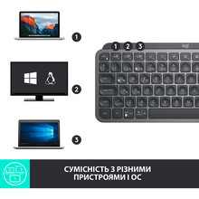 Клавіатура Logitech MX Keys Mini Wireless Illuminated Graphite (920-010501)