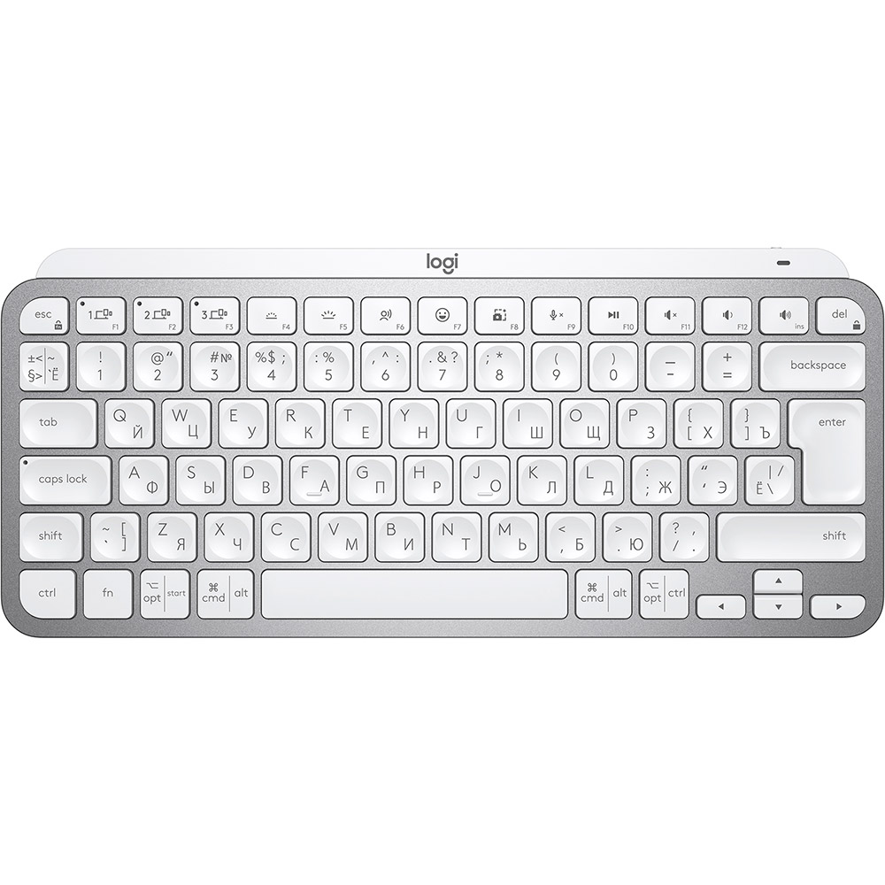 

Клавиатура Logitech MX Keys Mini Wireless Illuminated Pale Grey (920-010502), MX Keys Mini Wireless Illuminated Pale Grey