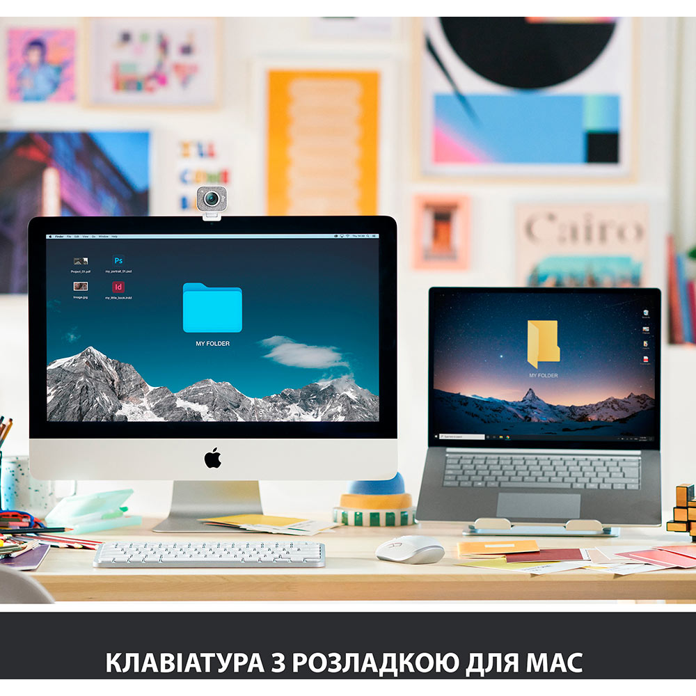 Клавіатура Logitech MX Keys Mini для Mac Wireless Illuminated Pale Grey (920-010526) Комплектація клавіатура
