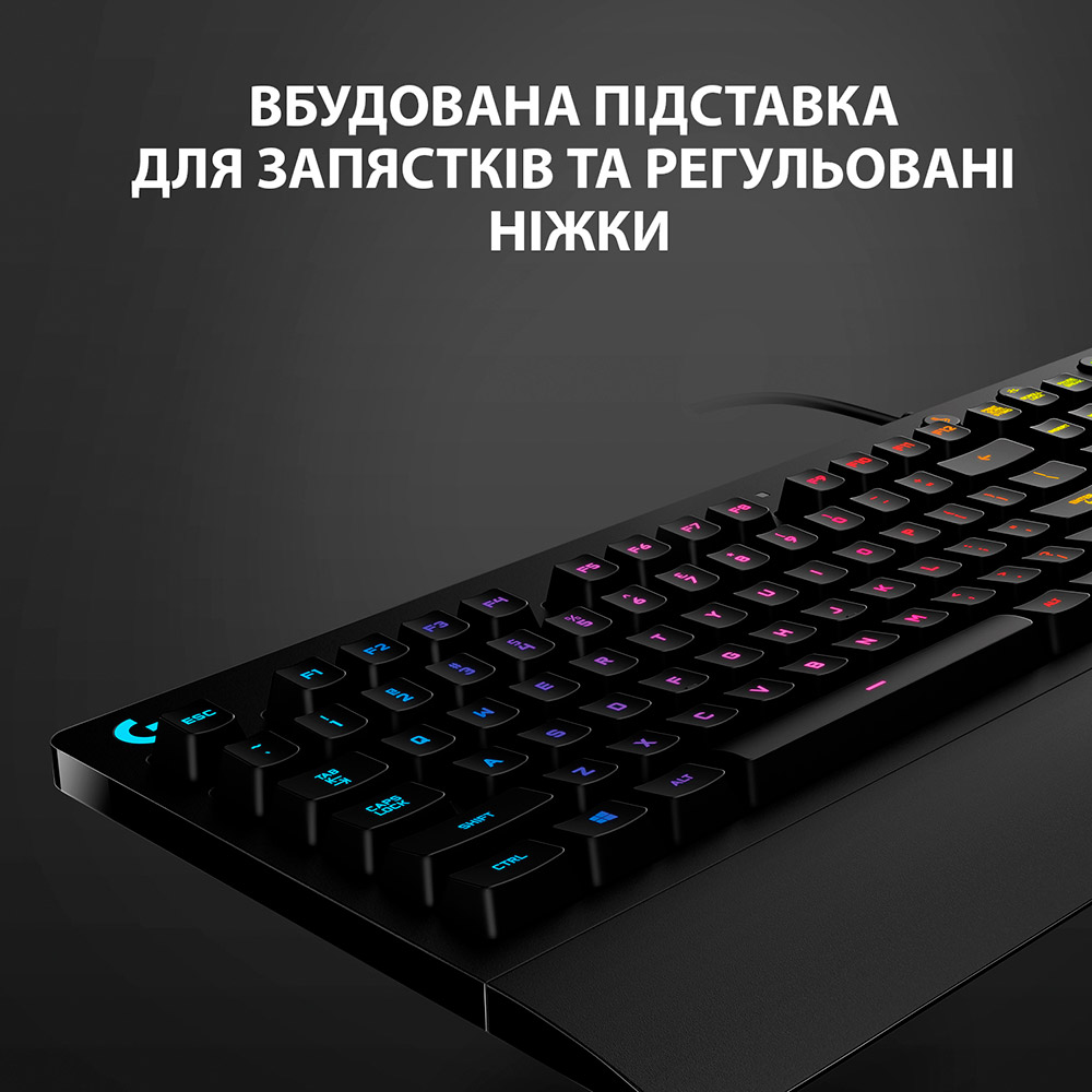 Клавиатура Logitech G213 Prodigy Gaming Keyboard USB (920-010740) Подключение проводное