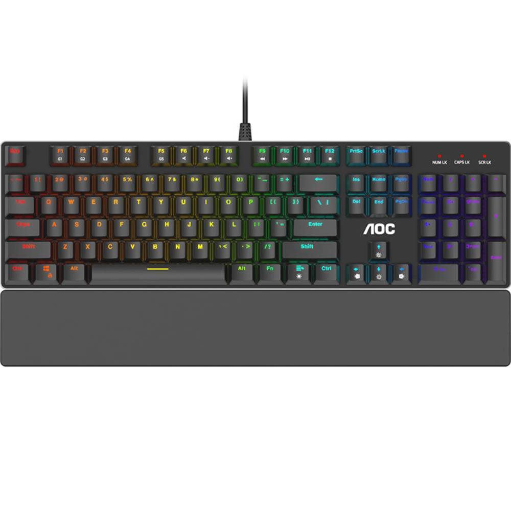 

Клавиатура AOC GK500 Black (GK500DR2R), GK500 Gaming RGB USB (Outemu Red Switch)