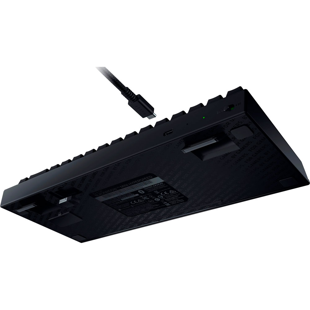 Клавиатура Razer BlackWidow V3 Mini HyperSpeed Green Switch RU RGB Black (RZ03-03891600-R3R1) Подключение беспроводное