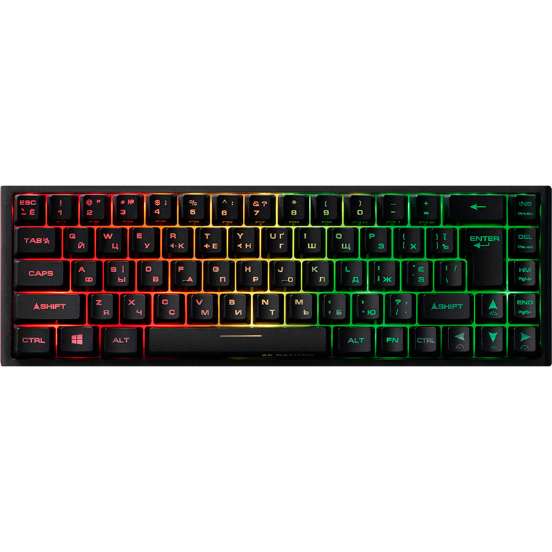 Клавіатура 2E GAMING KG350 RGB USB Ukr Black (2E-KG350UBK)