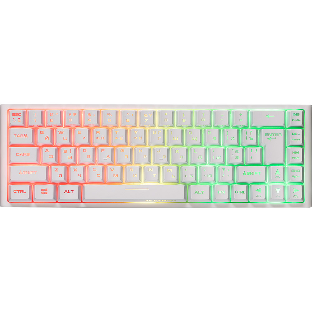 Клавіатура 2E GAMING KG350 RGB USB Ukr White (2E-KG350UWT)