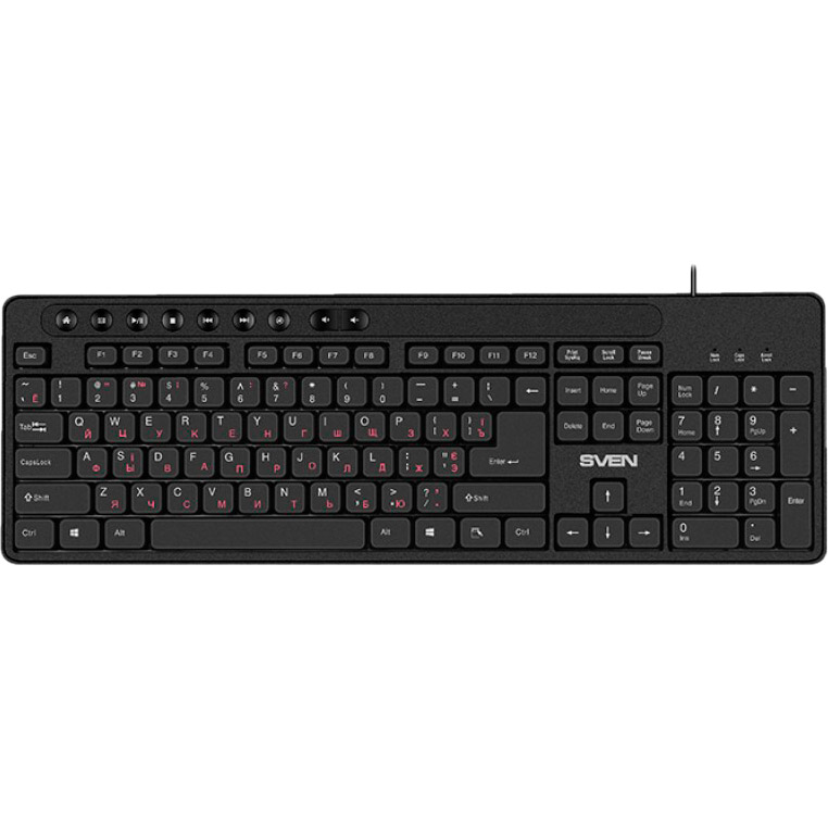 

Клавиатура SVEN KB-C3060 Black USB, KB-C3060 Black USB