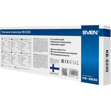 Клавиатура SVEN KB-S230 Black USB