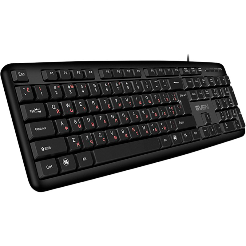 Клавиатура SVEN KB-S230 Black USB Комплектация клавиатура