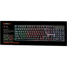 Клавіатура REAL EL Comfort 7011 Backlit Black