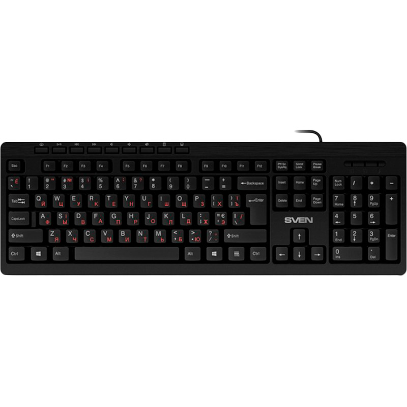 

Клавиатура SVEN KB-C3010 Black, KB-C3010 Black USB