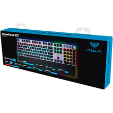 Клавиатура AULA Fireshock V5 Mechanical Wired Keyboard RED switch Black (6948391240602)