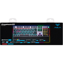 Клавиатура AULA Fireshock V5 Mechanical Wired Keyboard RED switch Black (6948391240602)