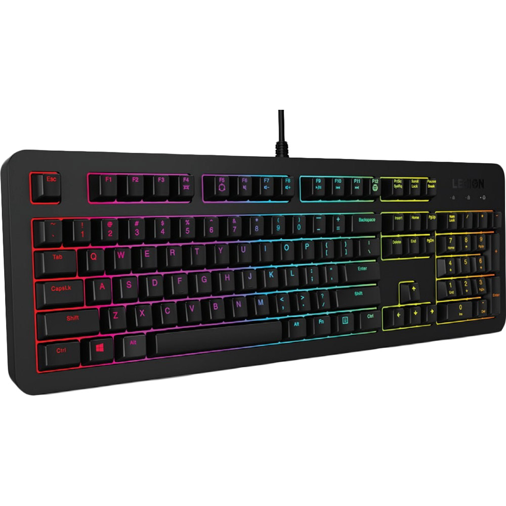 Клавіатура LENOVO Legion K300 RGB Gaming Keyboard Black (GY40Y57709) Конструкція мембранна