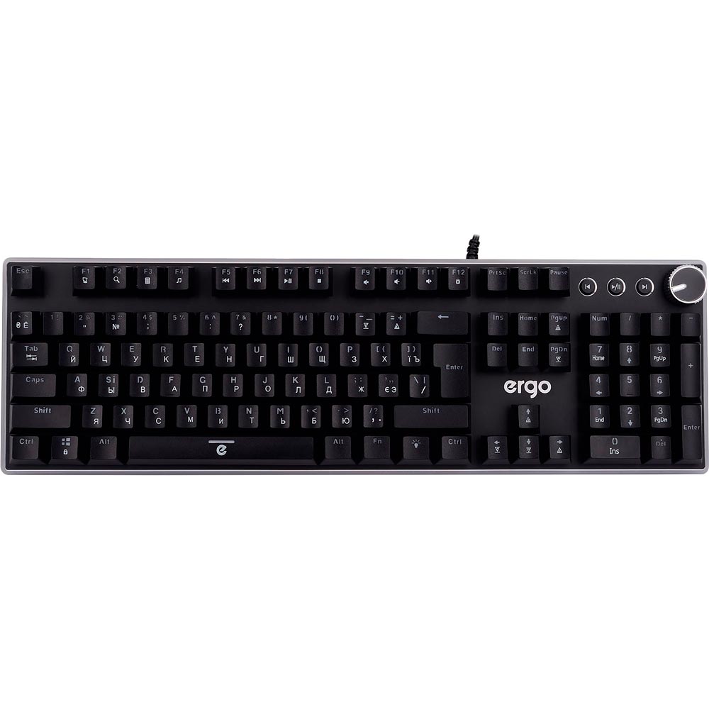 Зображення Клавіатура ERGO KB-955 RGB Black (KB-955)