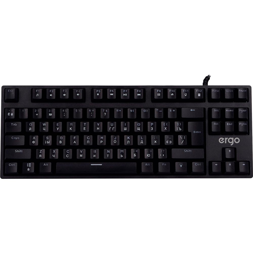 Фото Клавіатура ERGO KB-915 TKL Black (KB-915)