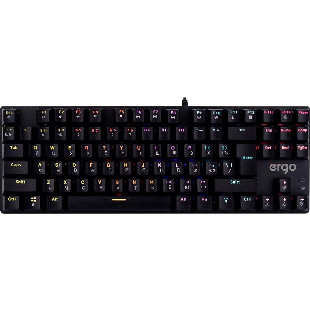 

Клавиатура ERGO KB-905 TKL Black (KB-905), KB-905 TKL, Blue Switch,