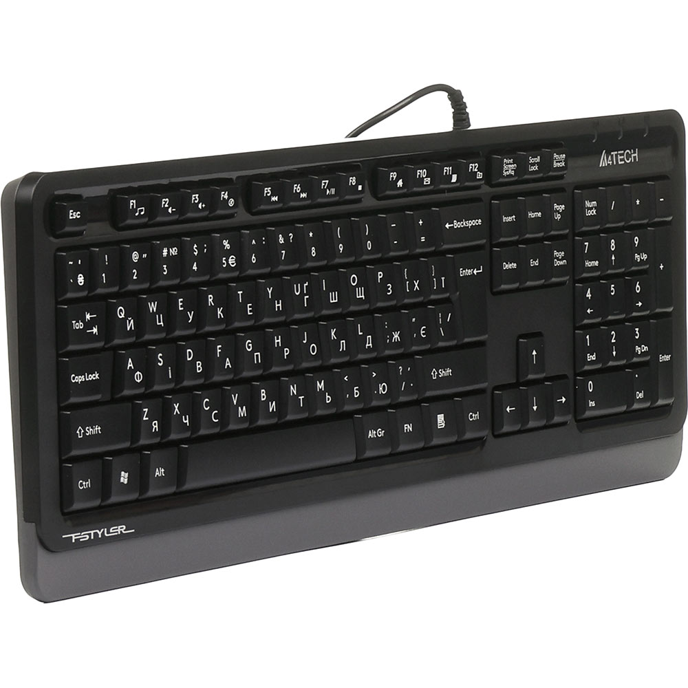 Клавіатура A4TECH FKS10 Grey Конструкція мембранна