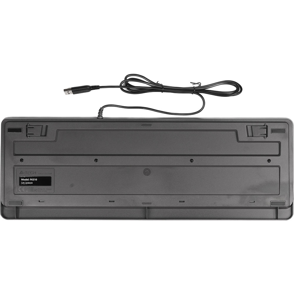 Зовнішній вигляд Клавіатура A4TECH FKS10 Grey