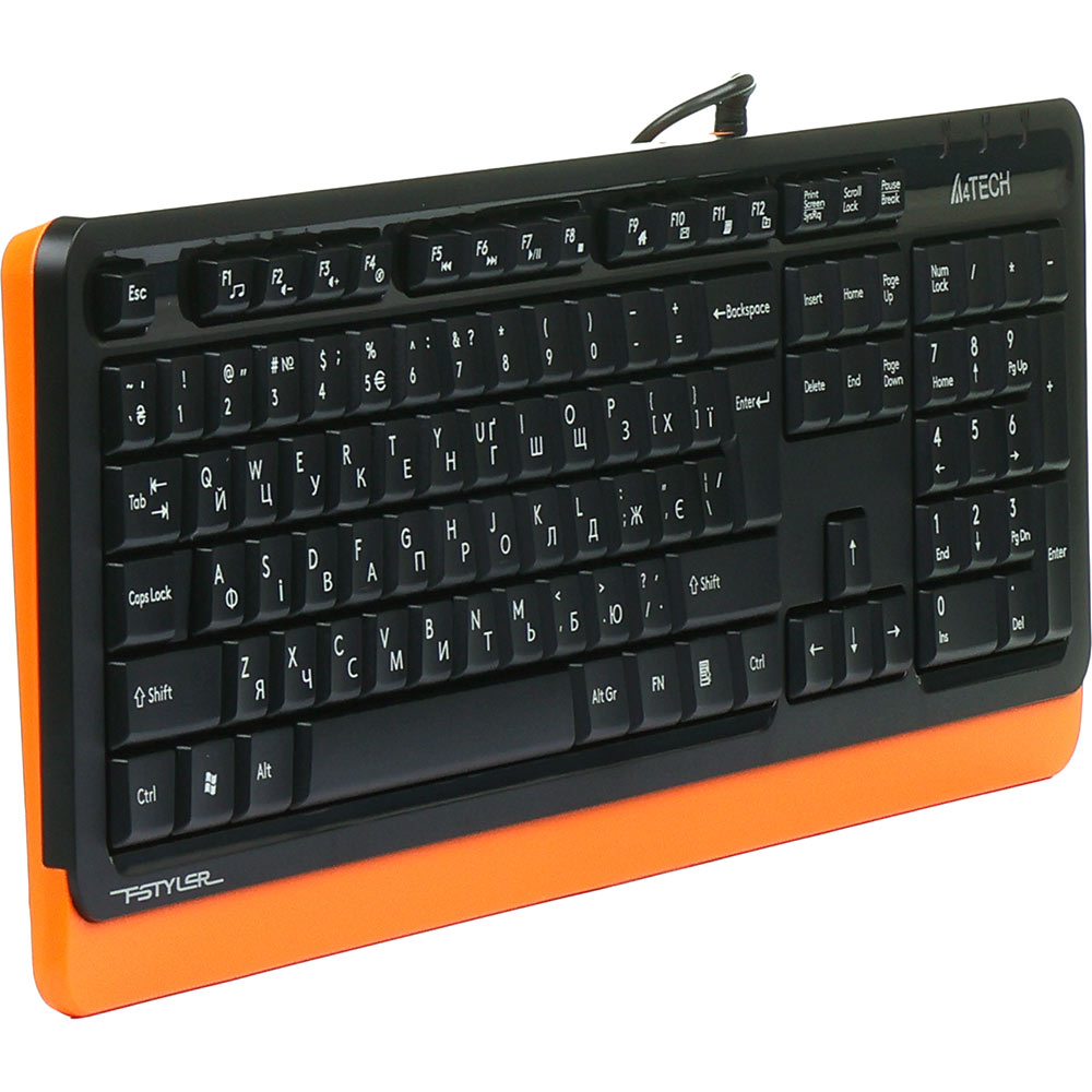 Клавиатура A4TECH FKS10 Orange Конструкция мембранная