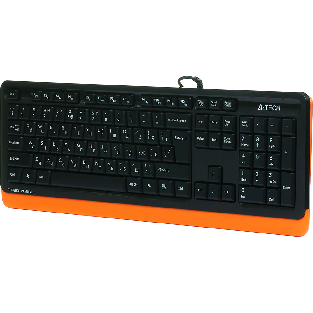 Клавиатура A4TECH FKS10 Orange Подключение проводное