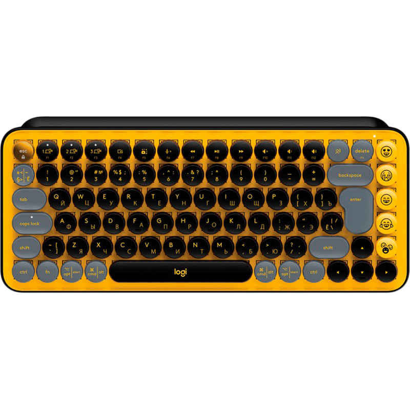 

Клавиатура LOGITECH POP Emoji Keys Blast Yellow (920-010716), POP Emoji Keys Blast Yellow (920-010716)