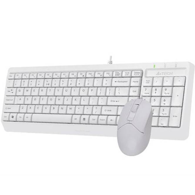 Комплект A4TECH F1512 White USB Конструкція мембранна