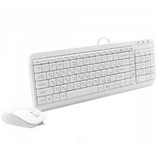 Комплект A4TECH F1512 White USB