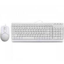 Комплект A4TECH F1512 White USB