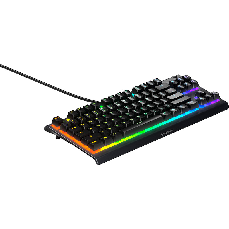 Зовнішній вигляд Клавіатура STEELSERIES APEX 3 TKL UA (64831)