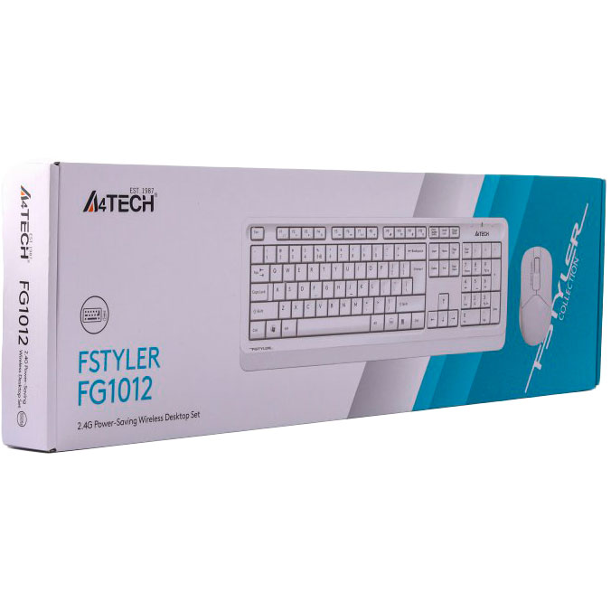 Зовнішній вигляд Комплект A4TECH Fstyler FG1012 White