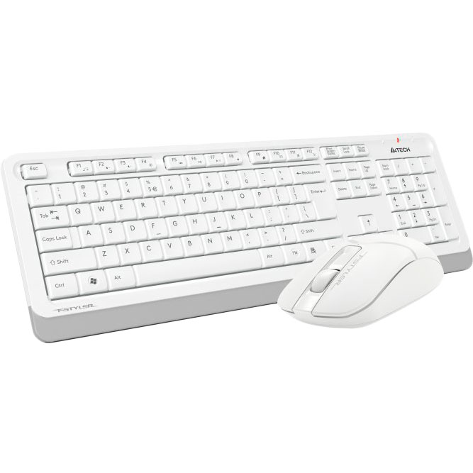 Комплект A4TECH Fstyler FG1012 White Комплектація клавіатура+миша