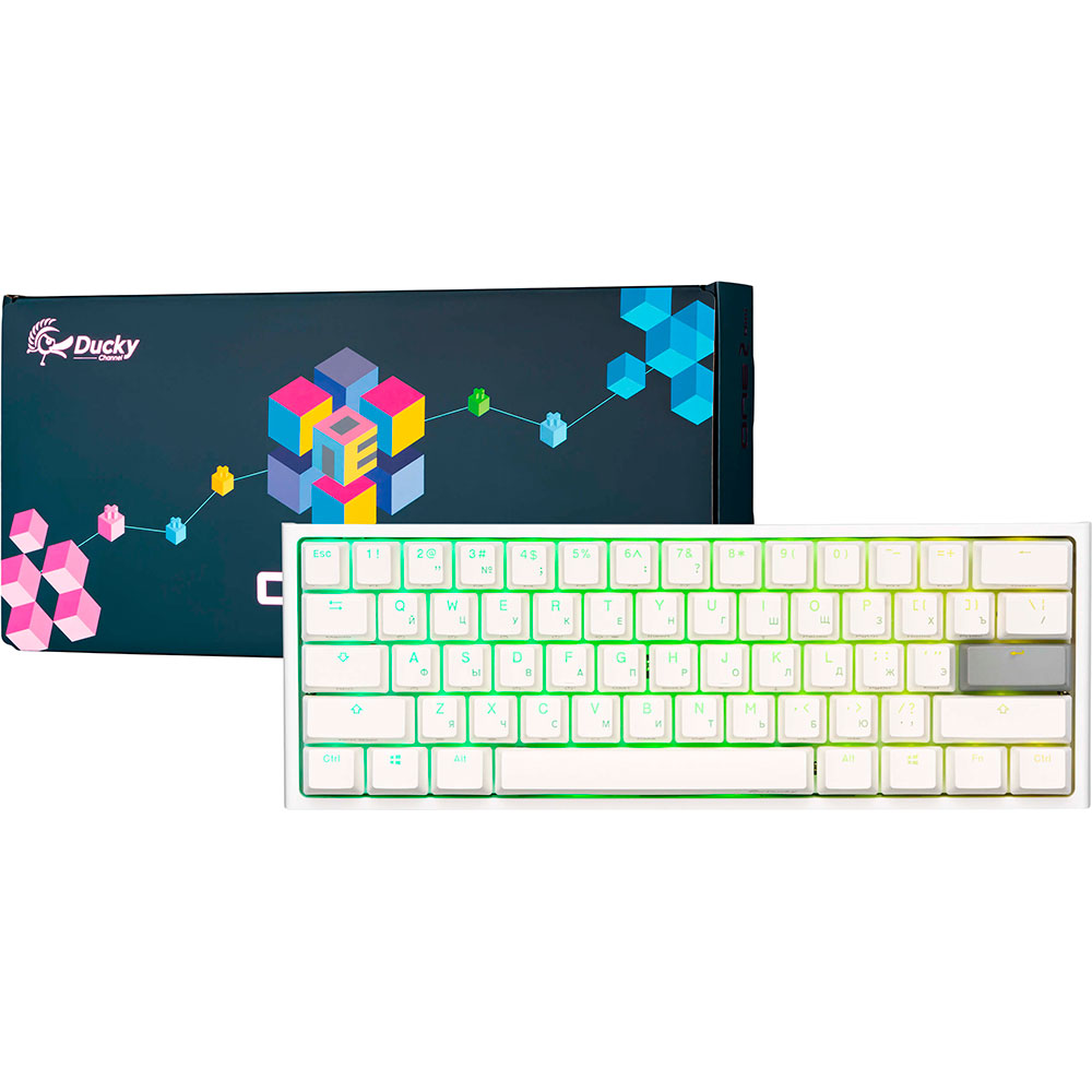 Клавиатура DUCKY One 2 Mini RGB LED White (DKON2061ST-SRUPDWWT1) Комплектация клавиатура