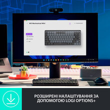 Клавиатура Logitech MX Mechanical Mini Minimalist Graphite (920-010780)