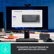 Клавиатура LOGITECH MX Mechanical Mini Minimalist Wireless GRAPHITE (920-010782)