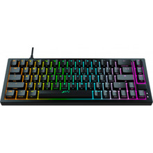Клавіатура Xtrfy K5 68 keys Kailh Red Hot-Swap RGB USB Black (K5-RGB-CPT-BLACK-R-UKR)