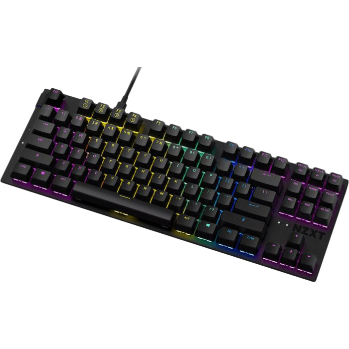 Клавиатура NZXT TKL (ANSI) Gateron Red Switches USB UK EN Layout Black (KB-1TKUS-BR) Комплектация клавиатура