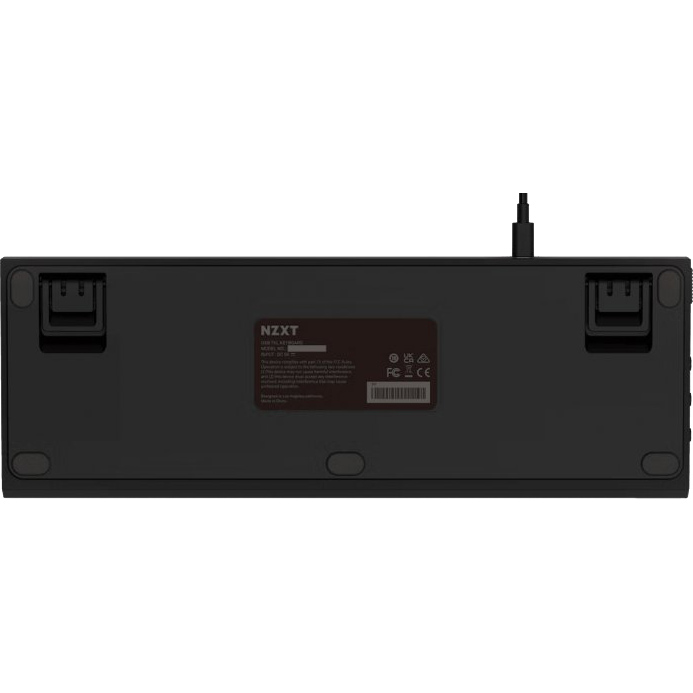 Клавиатура NZXT TKL (ANSI) Gateron Red Switches USB UK EN Layout Black (KB-1TKUS-BR) Класс игровая
