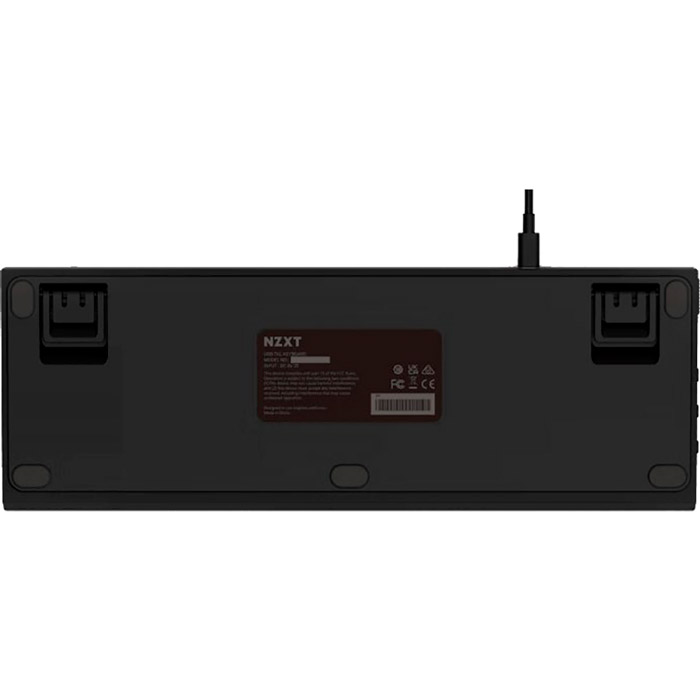 Клавіатура NZXT TKL (ANSI) Gateron Red Switches USB UK EN Layout White (KB-1TKUS-WR) Конструкція механічна