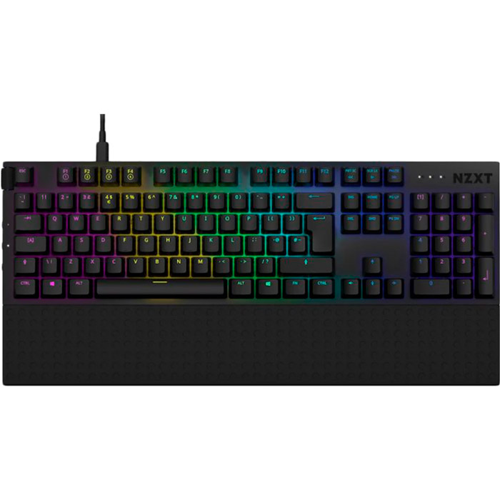 Клавіатура NZXT Full Size (ISO) Gateron Red Switches USB UK EN Layout Black (KB-1FSUK-BR)