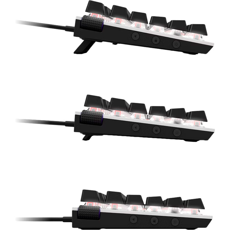 Клавіатура NZXT Full Size (ISO) Gateron Red Switches USB UK EN Layout White (KB-1FSUK-WR) Клас ігрова