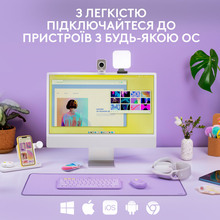 Клавиатура LOGITECH K380 MULTI-DEVICE US Lavender Lemonade (920-011166)