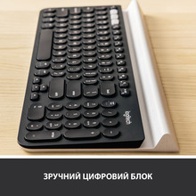 Клавіатура LOGITECH K780 Multi-Device Wireless US Dark Grey/Spackled White (920-008042)